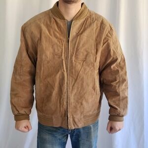 90s Tan Suede Coat‎